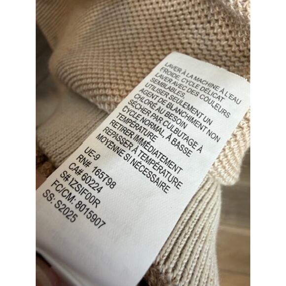 IZOD Crewneck Knit Sweater Beige XXL Normcore Preppy Classic Everyday Layering - Picture 3 of 8